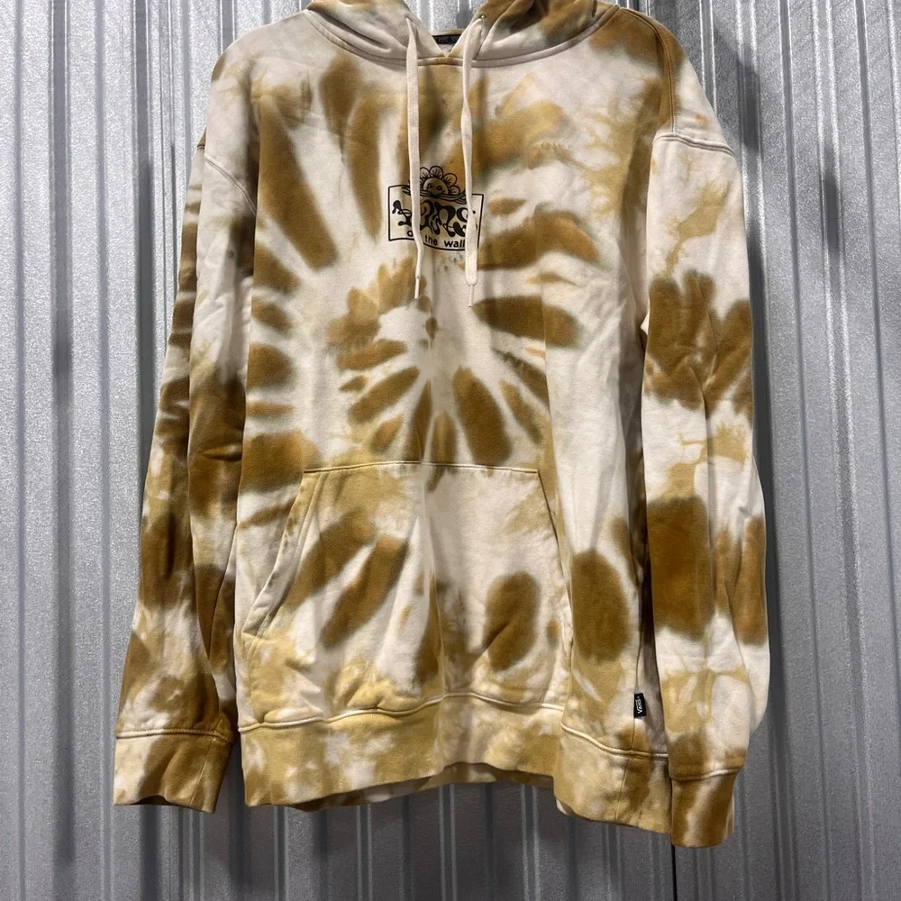 Vans Brown and Cream Tie-Dye Hoodie - Picture 4 of 7